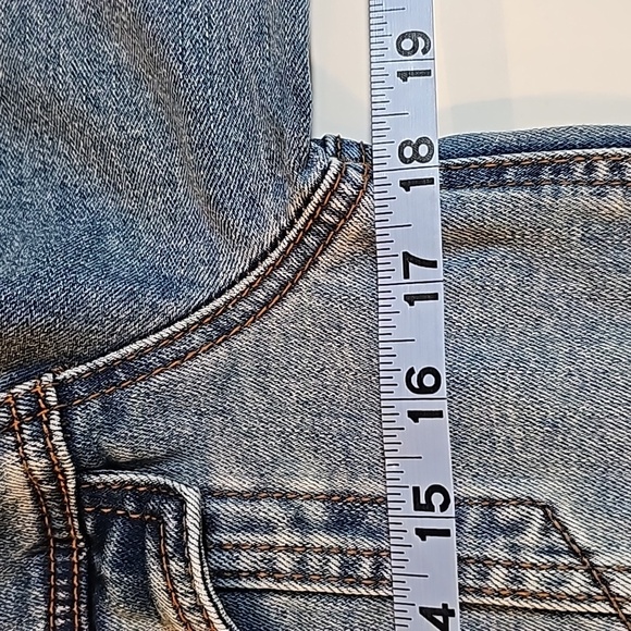 Jim Beam Trucker Jacket Coat Blue Jean Denim Button Down Faded Bourbon Whiskey S - Picture 13 of 15